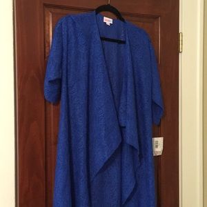 LuLaRoe Shirley Small NWT Royal Blue Lace